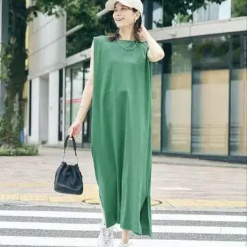 택 포함 새상품 greenLabel 롱 원피스 반팔