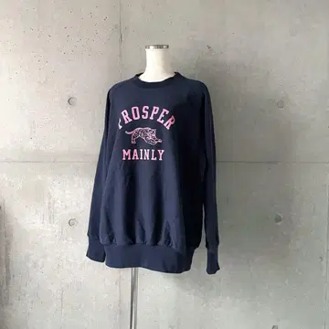 새상품급 프릭스스토어 FREAK'SSTORE TORA 로고 맨투맨 네이비