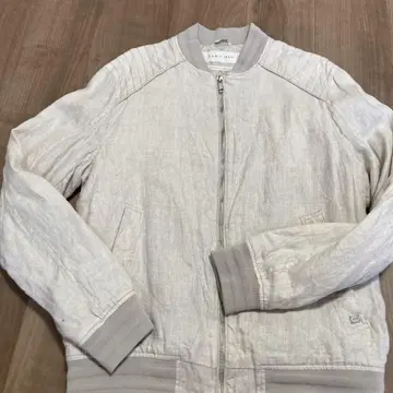ZARA MAN 라이더풍 블루종 린넨 소재