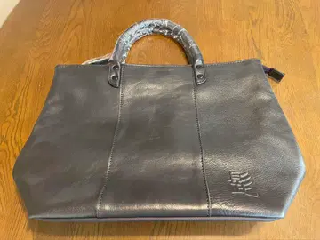 바베스트 라벨  토트백 미사용 가죽 코듀라 다크 그레이