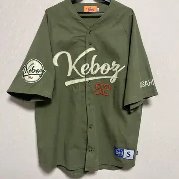 Keboz 베이스볼 셔츠 카키 S 사이즈