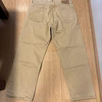 [레어] orSlow x BEAMS 별주 Dad's Denim Beige