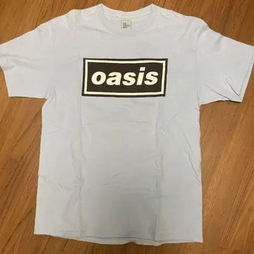 oasis 로고 T셔츠 라이트 블루