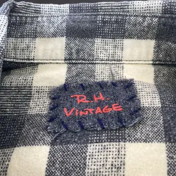 R.H.ViNTAGE 블록 체크 플란넬 셔츠