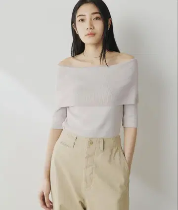 Whim Gazette 오프숄더 니트 풀오버