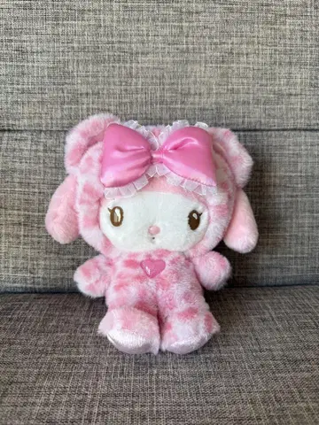 산리오 갸루곰 마이멜로디 봉제 인형 레오파드 무늬 마이멜로디