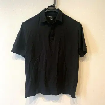 NANO universe Anti soaked 피케 셔츠 블랙