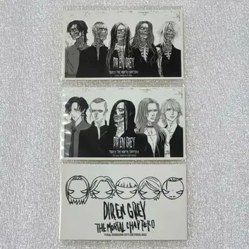 DIR EN GREY 회장 한정판 스티커 사이타마 치바 아이치 전원 세트