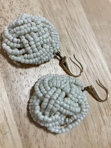 비즈 뜨개질 귀걸이