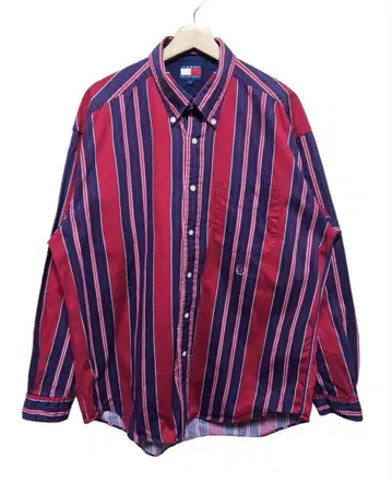 90s TOMMY HILFIGER 올드 타미힐피거 스트라이프 셔츠 대만제