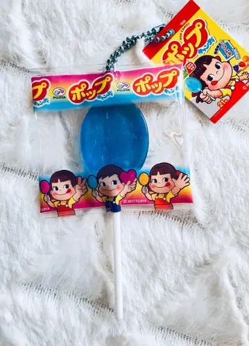 페코짱 팝 캔디 파랑 미니어처 키링