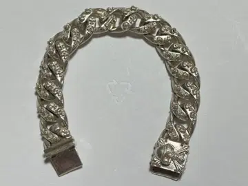 멕시코제 실버 컬러 팔찌 스켈레톤