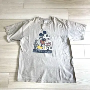 프린트 80~90s Disney T셔츠 미키 그래픽 usa제
