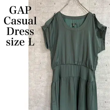 [ 미사용품 ] GAP 원피스 슬리브리스 그린 사이즈 L 여성용