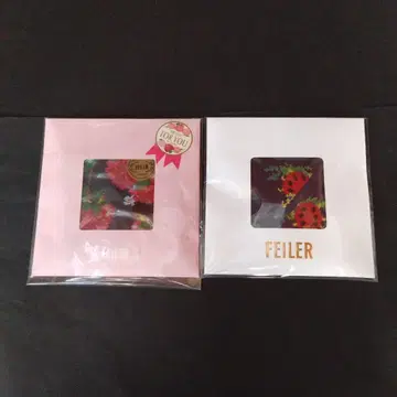 FEILER 페이러 손수건 스트로베리 필드 하이디 네이비