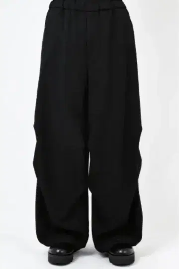 ESTER SERGE OVER PANTS / BLACK / 44