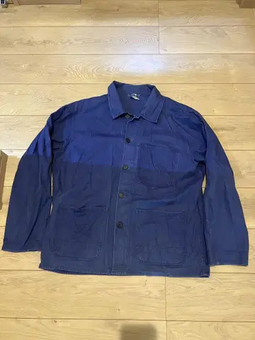 네이비 헤링본 커버올 프렌치 워크 유로 워크 L~XL 정도