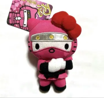 헬로키티 닌자 벚꽃 공 체인 레어