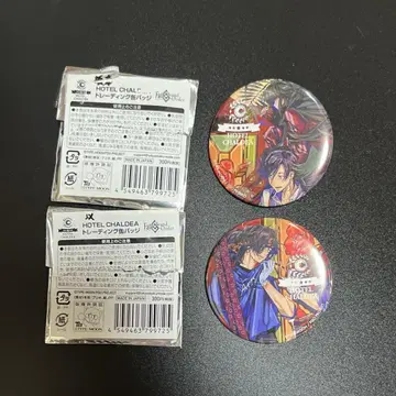 HOTEL CHALDEA 캔뱃지 사카모토 이조 2개 세트