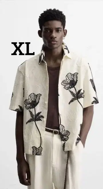 ZARA 대비 자수 셔츠