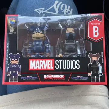Happy 복권 MARVELx 베어브릭 페어 박스 B상 미개봉품
