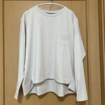 ayane(아얀) 포켓 로고 롱 T