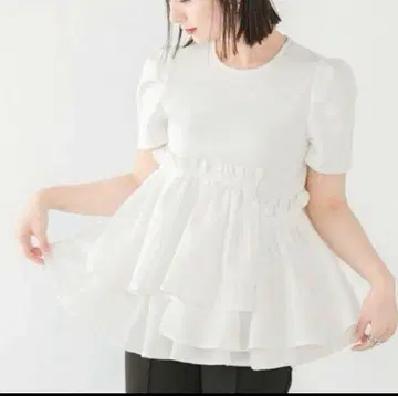 fit more 비대칭 페플럼 상의 미사용 새상품