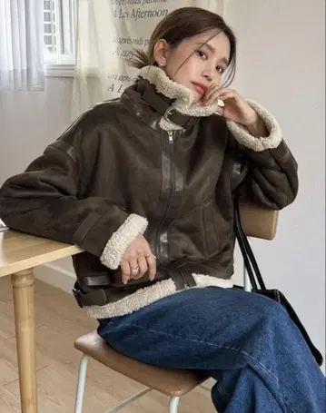 드롭 숄더 집업 자켓