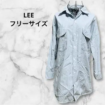 즉시 구매 ok LEE 프리 사이즈 데님 셔츠 원피스 웨스턴 Lee