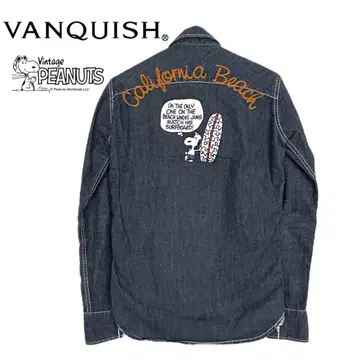 VANQUISH PEANUTS 콜라보 데님 셔츠 스누피