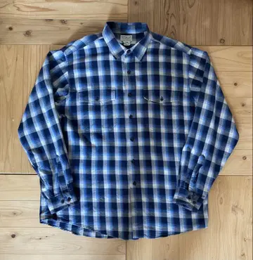 L.L.Bean 엘엘빈 L 옴브레 긴팔 셔츠 구제 의류