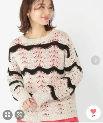 studio CLIP 3G 셰이프 보더 풀오버