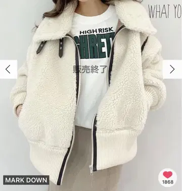 WIDE RIB 보아 B-3 자켓