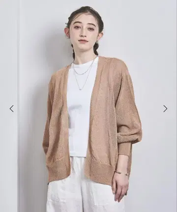UNITED ARROWS 페이퍼 가운 가디건