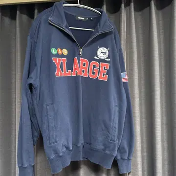 XLARGE 후드티 하프 지퍼 M 사이즈