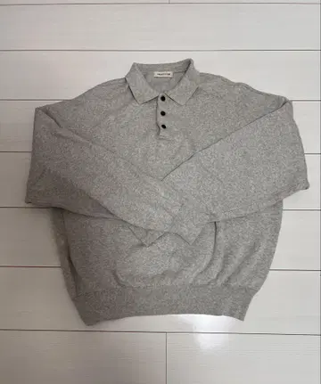 FREAKE'S STORE 그레이 피케 셔츠 3 버튼