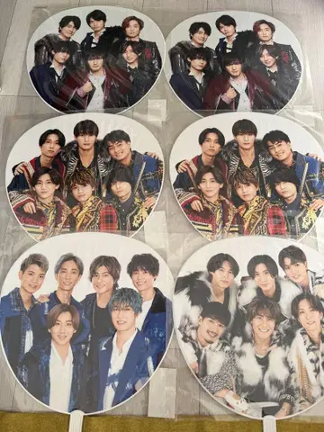 SixTONES 부채 6개 세트 덤 포함