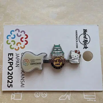 EXPO 2025 핀 배지 오사카 간사이 만박 유치 하드 록 카페 키티
