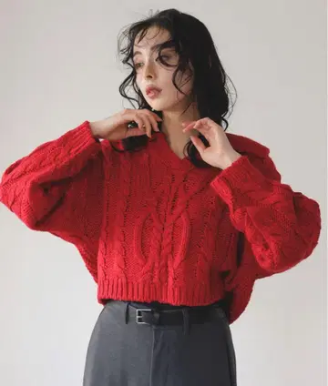 LIAN 스키퍼 케이블 니트