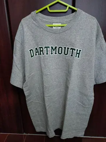 DARTMOUTH 로고 T셔츠 그레이