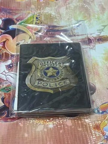 주토피아 경찰 수첩 노트 수첩 디즈니 스토어 경찰 배지 풍