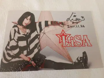 LiSA 친필 사인 엽서