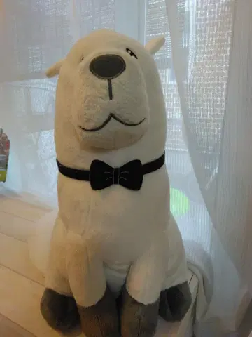 스파이 패밀리 본드 보타이 포함 화이트 봉제 인형