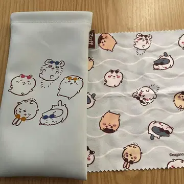 치이카와 (먼작귀) 안경 케이스 안경 닦이