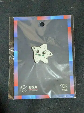 오사카 만박 EXPO 미국관 핀 배지 스파크 USA 축광