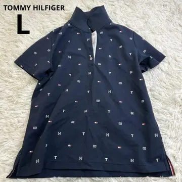TOMMY HILFIGER 골프 피케 셔츠 L 네이비
