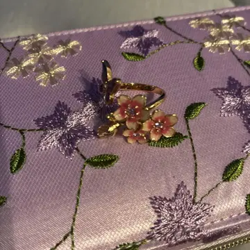ANNA SUI 반지 벚꽃 모티브