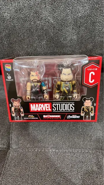 MARVEL 제일복권 베어브릭 C상 페어 박스 미개봉