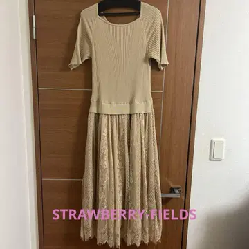 스트로베리 필드 튤 롱 원피스