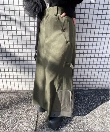 AMERI 아메리 MILITALY INVERTED SKIRT